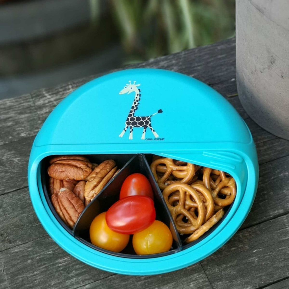 Carl Oscar Snackdisc Snackbox - Kinder kleine mini dreh Brotdose
