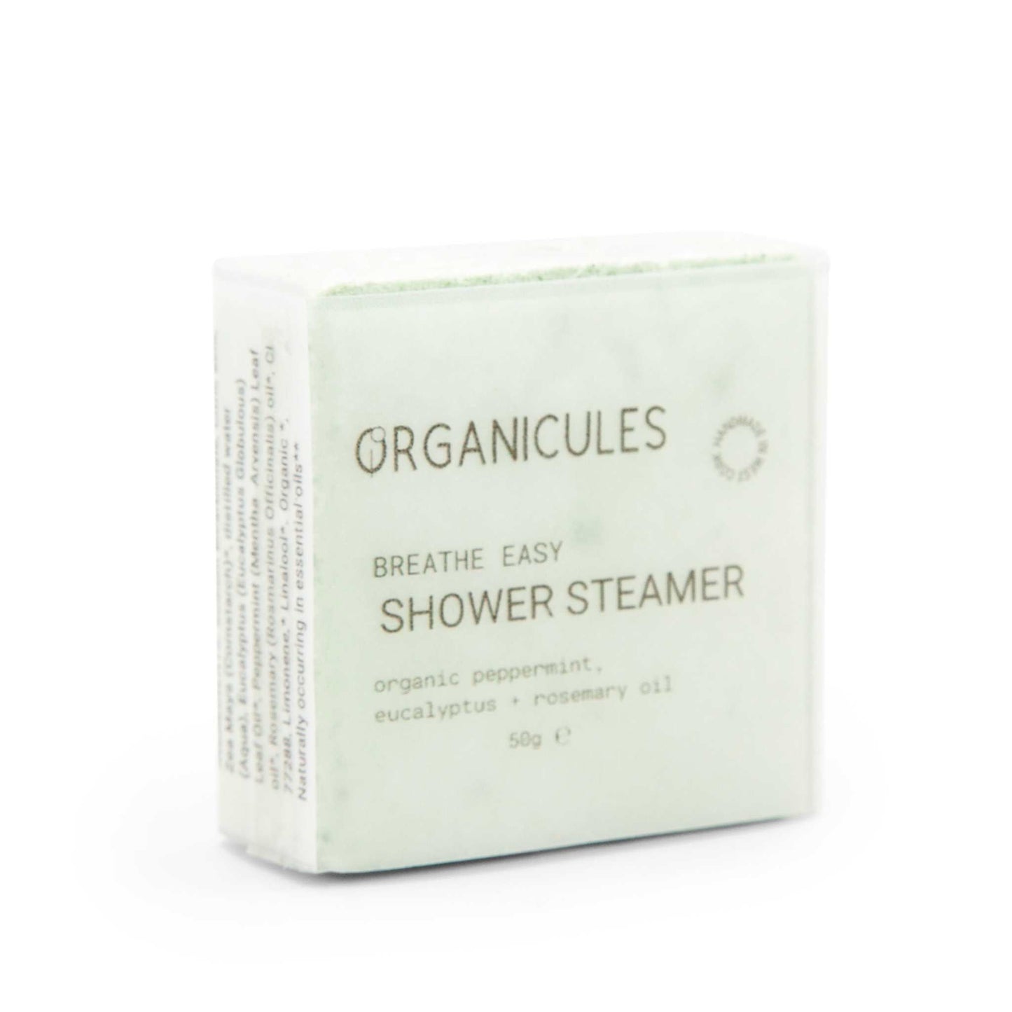 Organicules Bath Soak 1-Pack Shower Steamers - Eucalyptus, Peppermint & Rosemary - Organicules