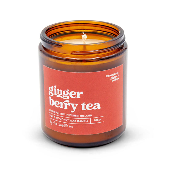 Hue Complete Me Candles Ginger Berry Tea Candle - Lemongrass, Ginger & Berries - 205g/45 Hours- Hue Complete Me