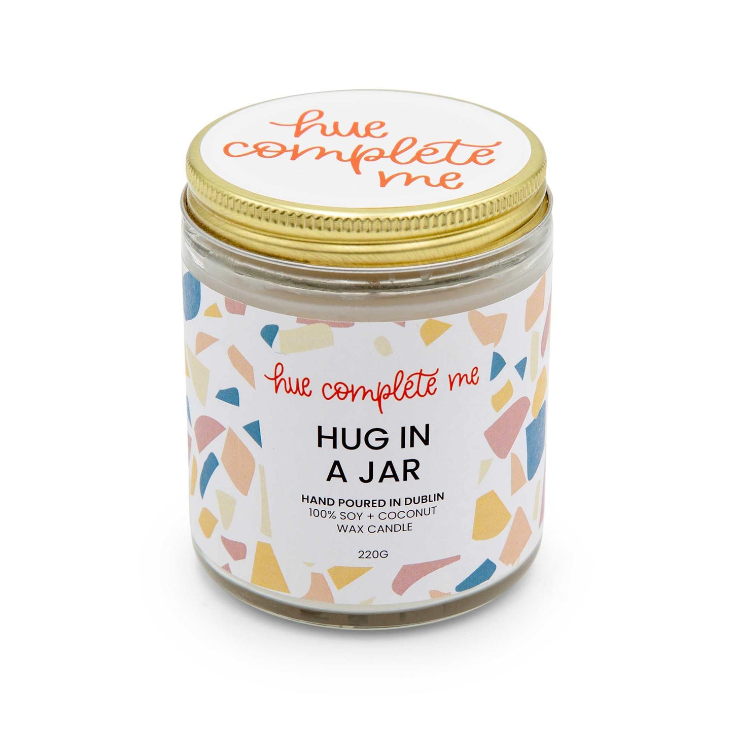 Hue Complete Me Candles Hug in a Jar Candle in Glass Jar - 220g/40 hours