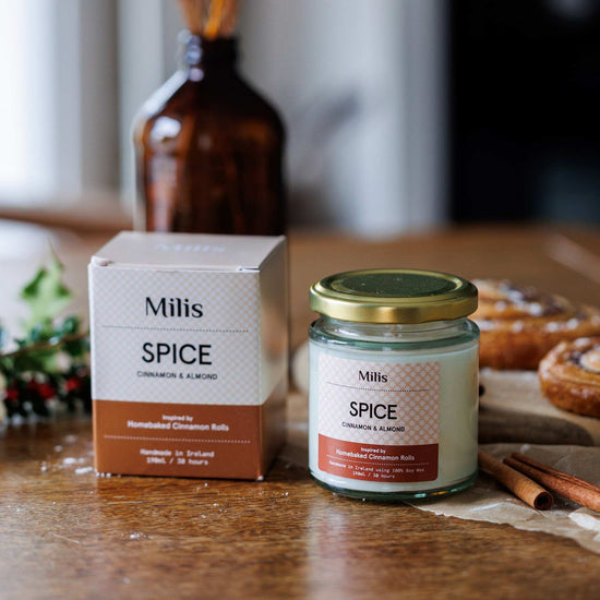 Milis Candles Milis Soy Wax Candle 190g - Spice- Cinnamon & Almond