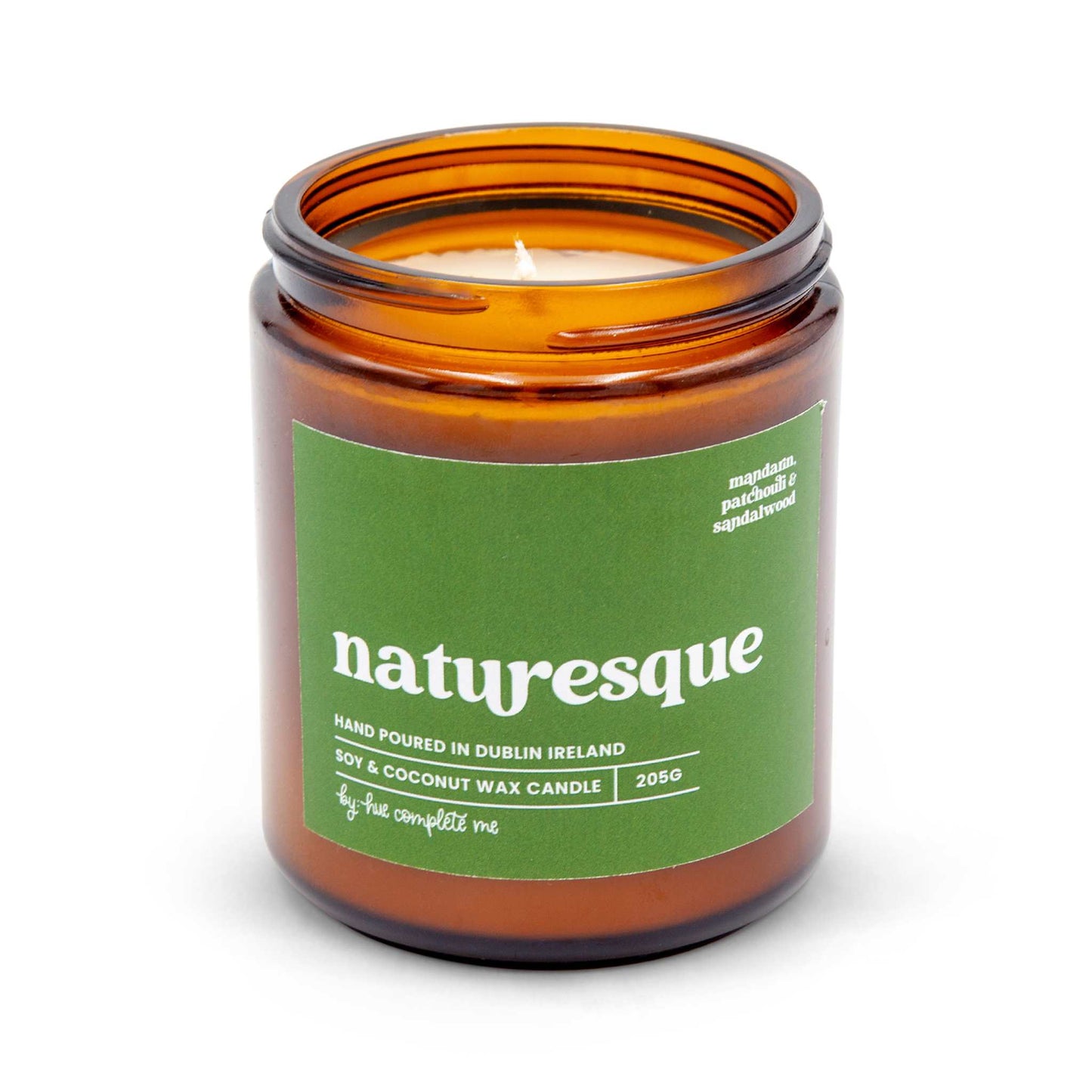 Hue Complete Me Candles Naturesque Candle - Mandarin, Patchouli & Sandalwood - 205g/45 Hours- Hue Complete Me