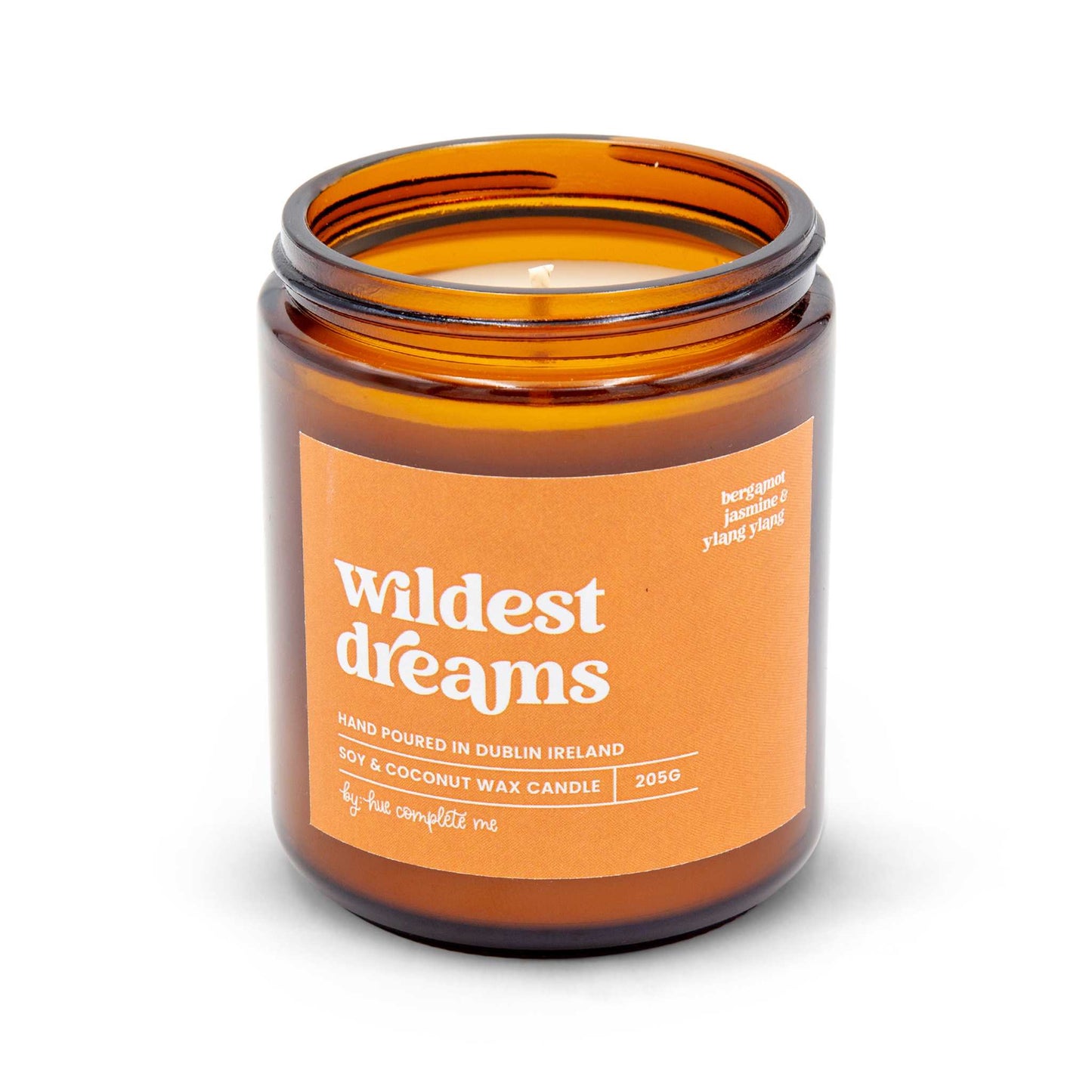 Hue Complete Me Candles Wildest Dreams Candle - Bergamot, Jasmine & Ylang Ylang - 205g/45 Hours- Hue Complete Me