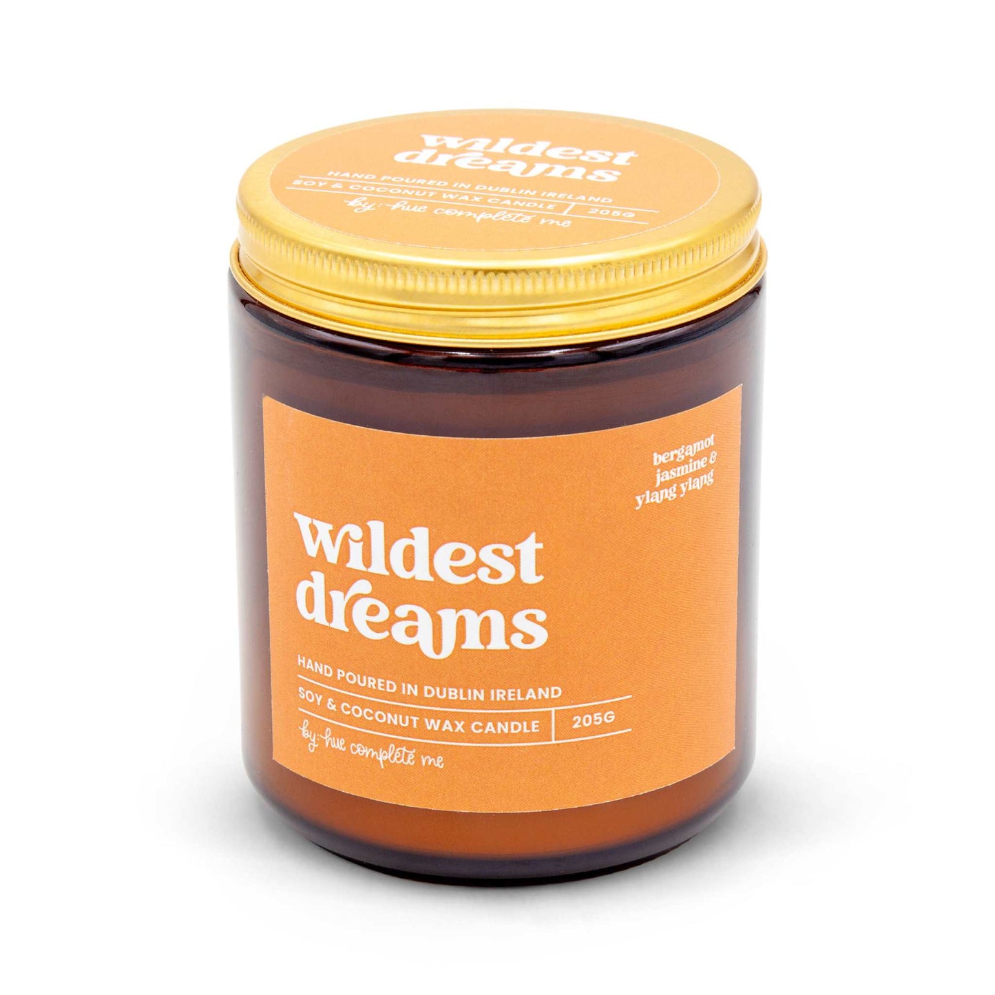 Hue Complete Me Candles Wildest Dreams Candle - Bergamot, Jasmine & Ylang Ylang - 205g/45 Hours- Hue Complete Me