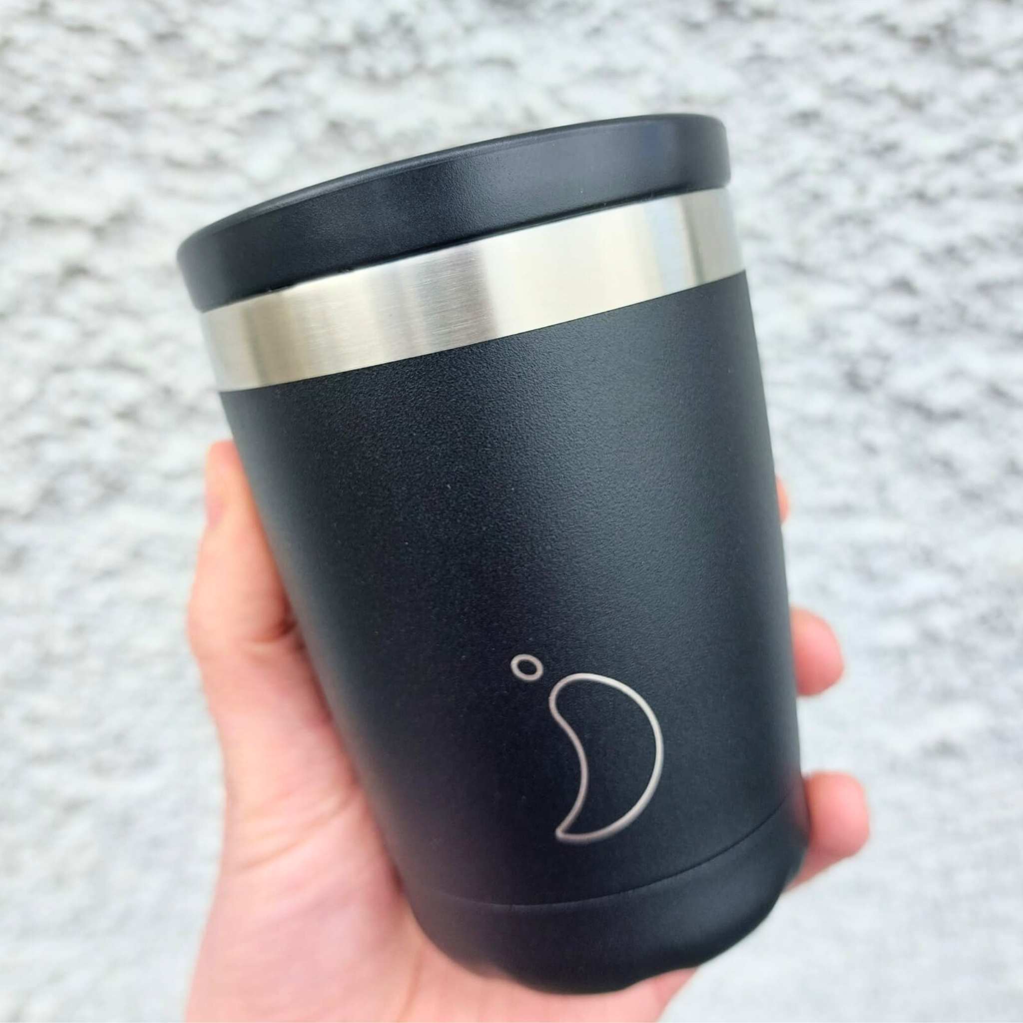 Chilly's Original Insulated Coffee Cup 340ml - Mono Black – Faerly