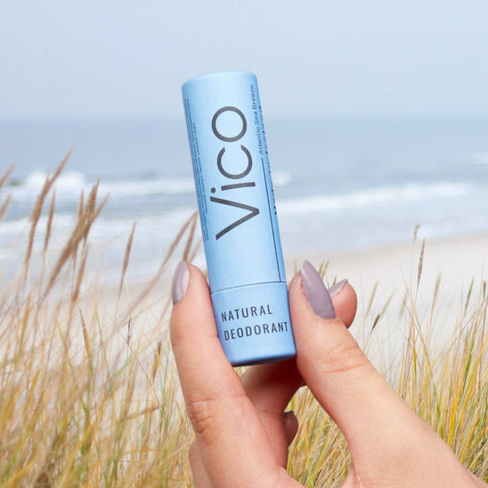 Vico Deodorant Atlantic Sea Breeze Vico Natural Deodorant Stick Minis - Travel Size - 24hr Odour Protection