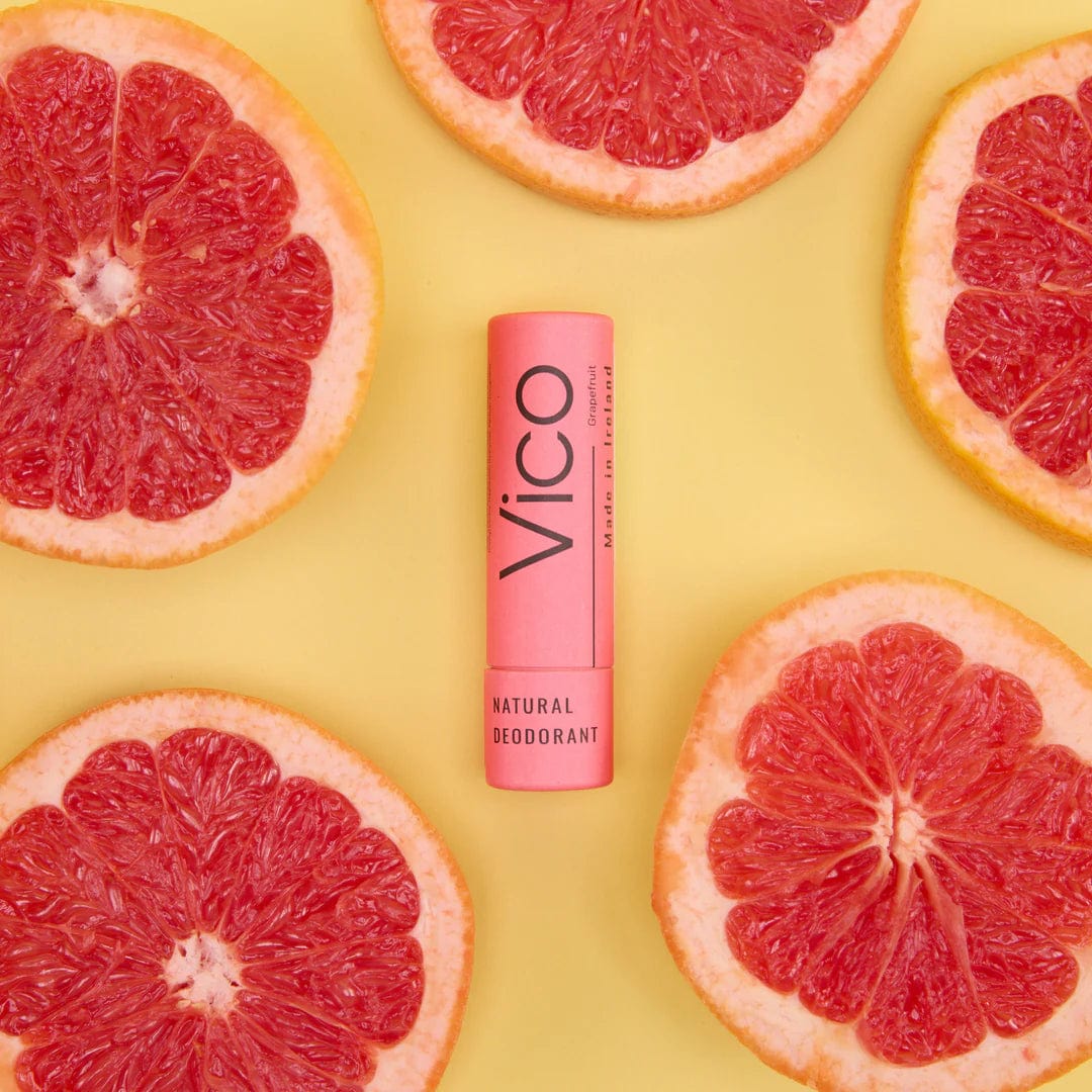 Vico Deodorant Grapefruit Vico Natural Deodorant Stick Minis - Travel Size - 24hr Odour Protection