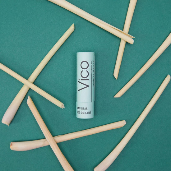 Vico Deodorant Lemongrass Vico Natural Deodorant Stick Minis - Travel Size - 24hr Odour Protection