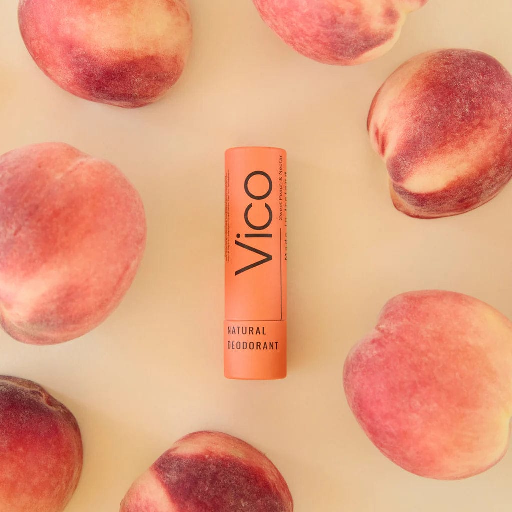 Vico Deodorant Sweet Peach & Nectar Vico Natural Deodorant Stick Minis - Travel Size - 24hr Odour Protection