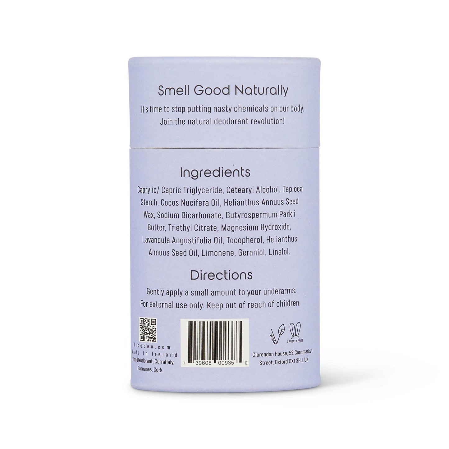 Vico Deodorant Vico Natural Deodorant Stick - 24hr Odour Protection - Lavender