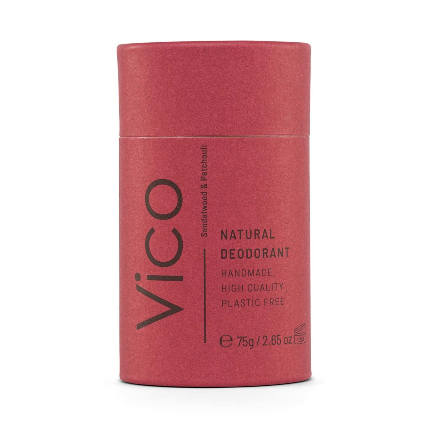 Vico Deodorant Vico Natural Deodorant Stick - 24hr Odour Protection - Sandalwood & Patchouli