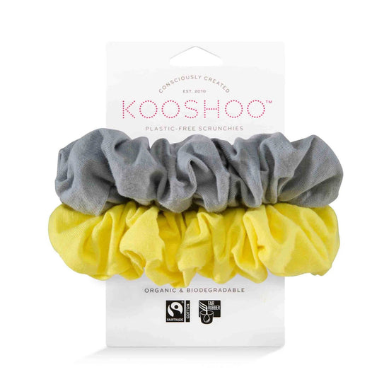 Kooshoo Hair Accessories Sunrise Plastic-free Hair Scrunchies - 2 pack - KOOSHOO