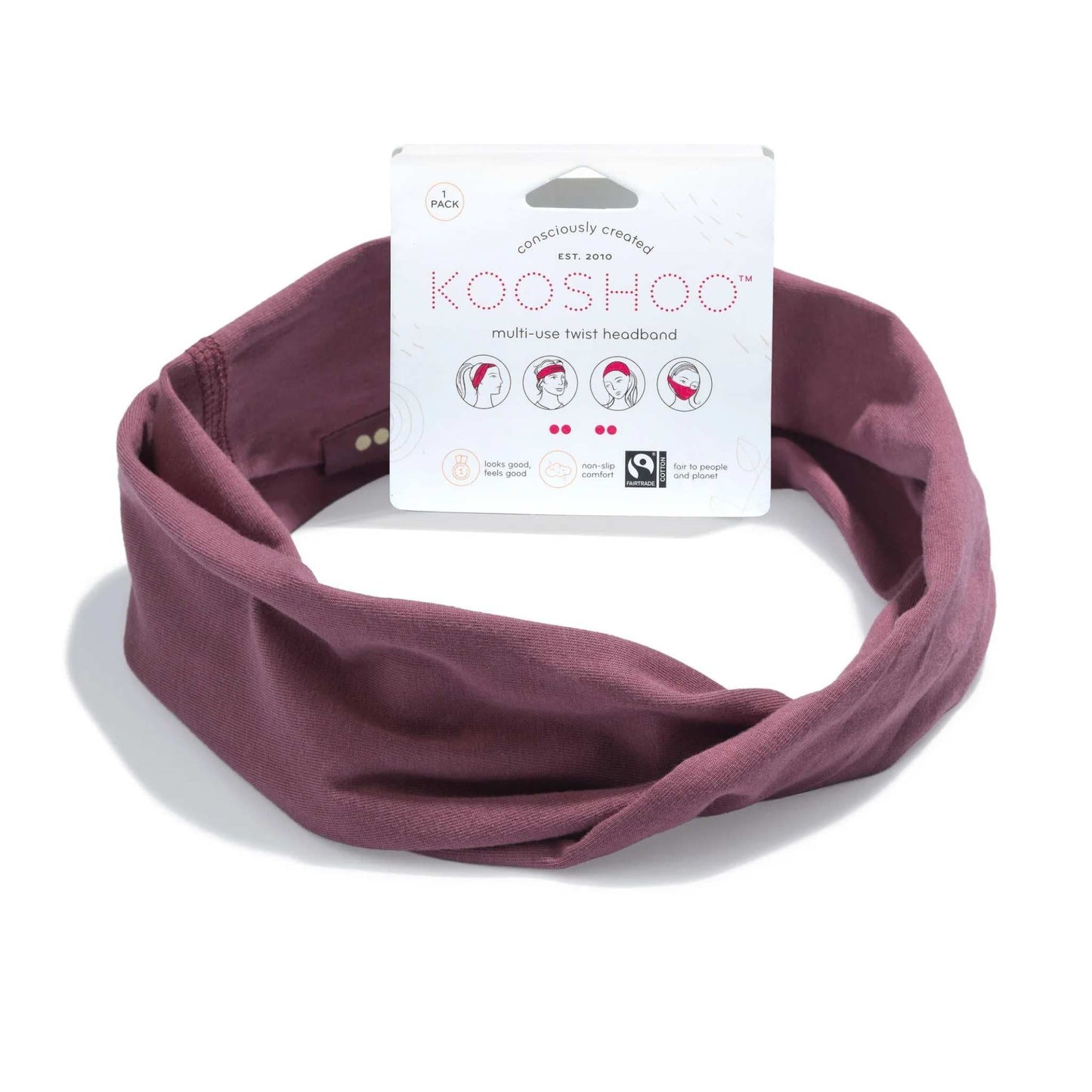 Kooshoo Hair Accessories Wild Ginger Organic Cotton Twist Headbands - KOOSHOO