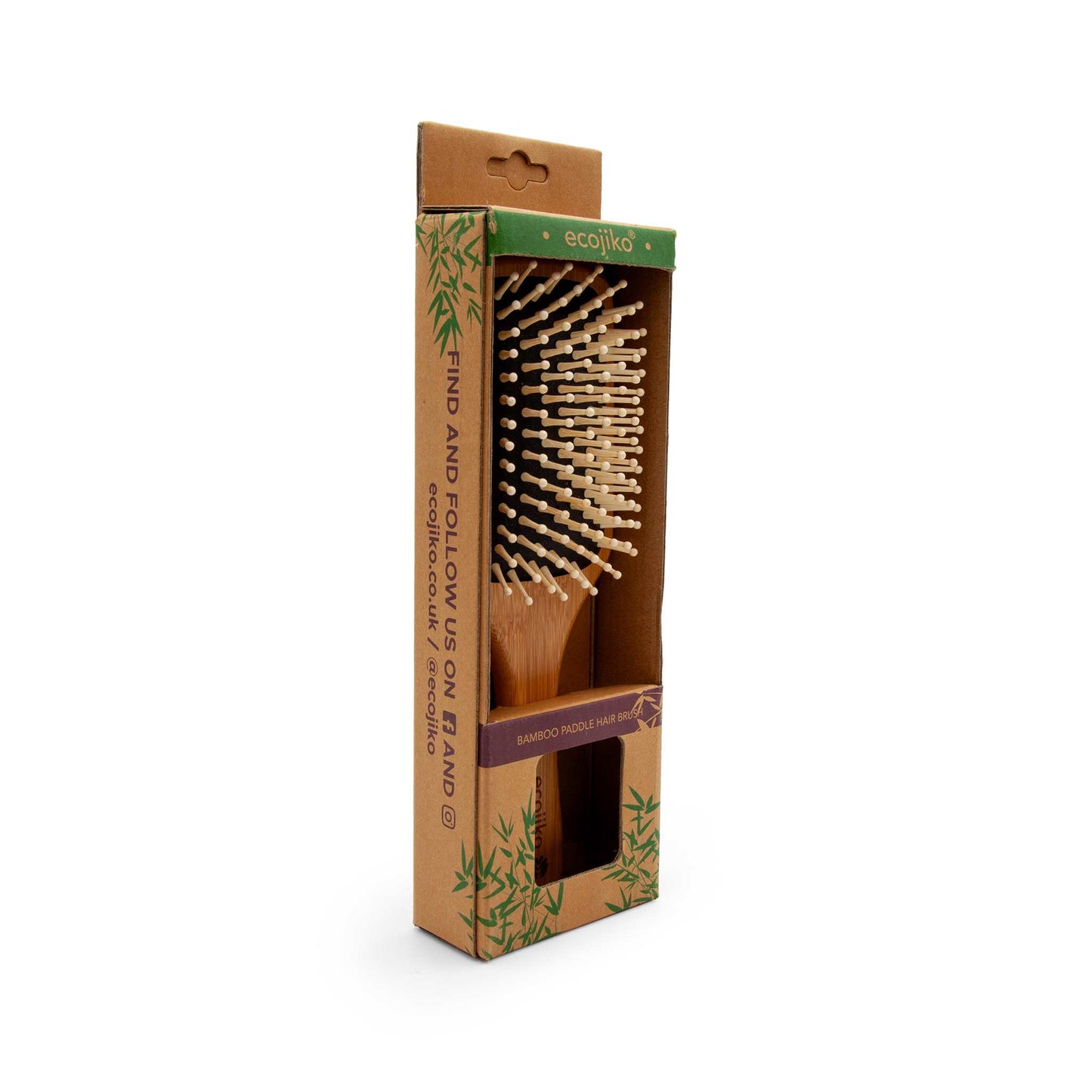 Ecojiko Hair Brush Bamboo Paddle Hair Brush - Ecojiko