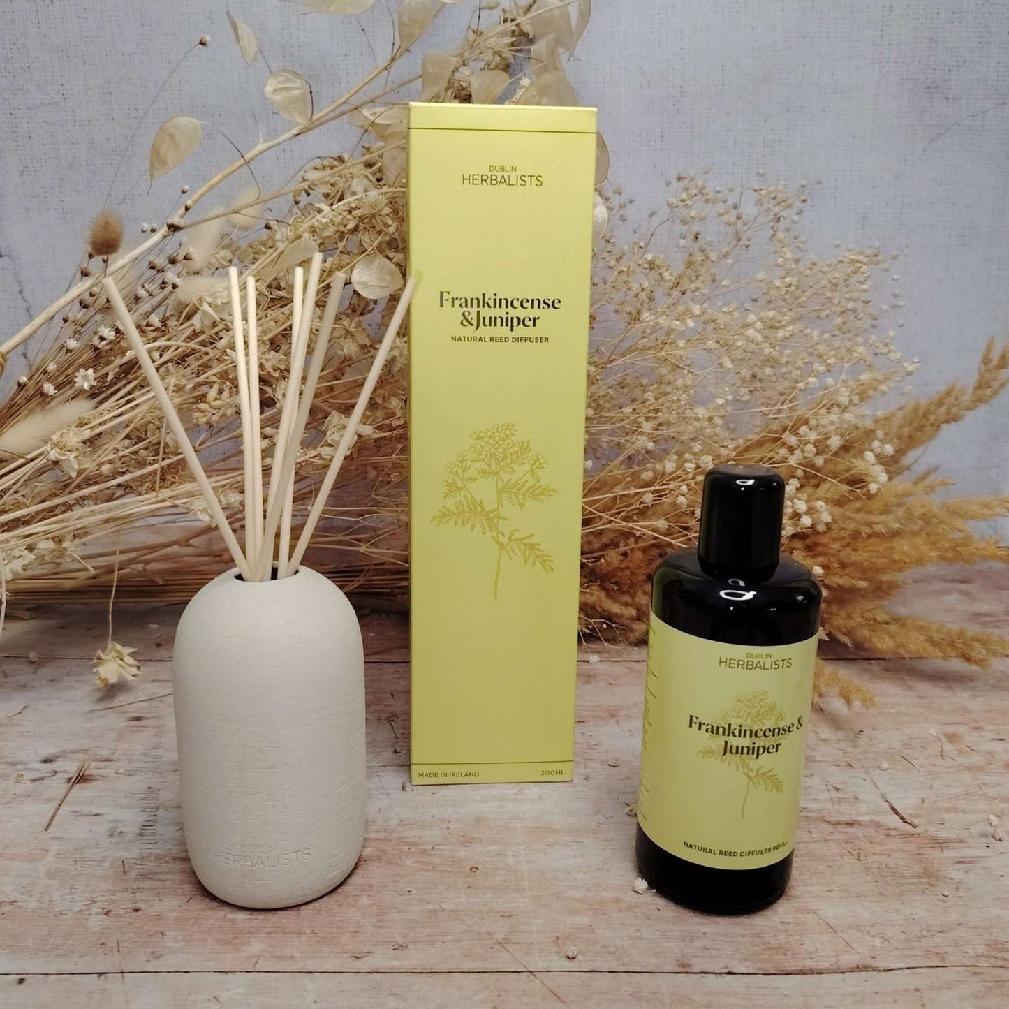 Dublin Herbalists Home Fragrance Frankincense & Juniper Reed Diffuser - 200ml - Dublin Herbalists