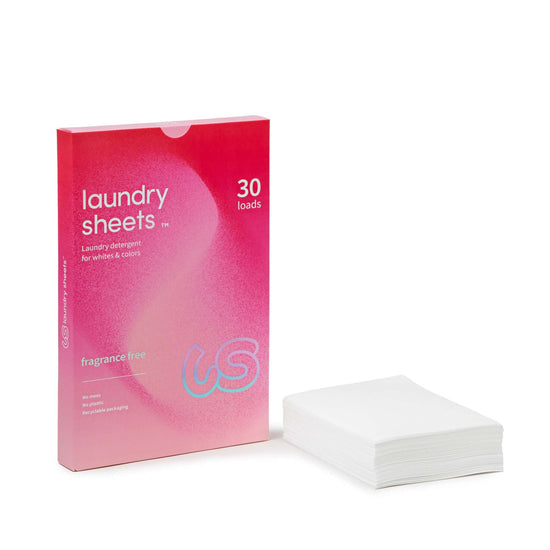 Laundry Sheets Laundry 30-Loads - Fragrance Free Laundry Sheets - Laundry Detergent