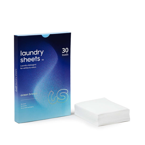 Laundry Sheets Laundry 30-Loads - Ocean Breeze Laundry Sheets - Laundry Detergent