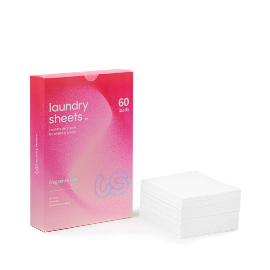 Laundry Sheets Laundry 60-Loads - Fragrance Free Laundry Sheets - Laundry Detergent