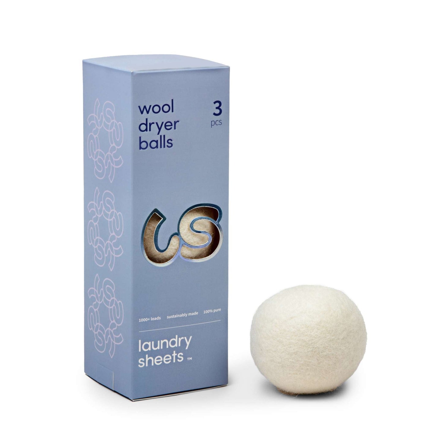 Laundry Sheets Laundry Wool Dryer Balls 3-Pack - Laundry Sheets