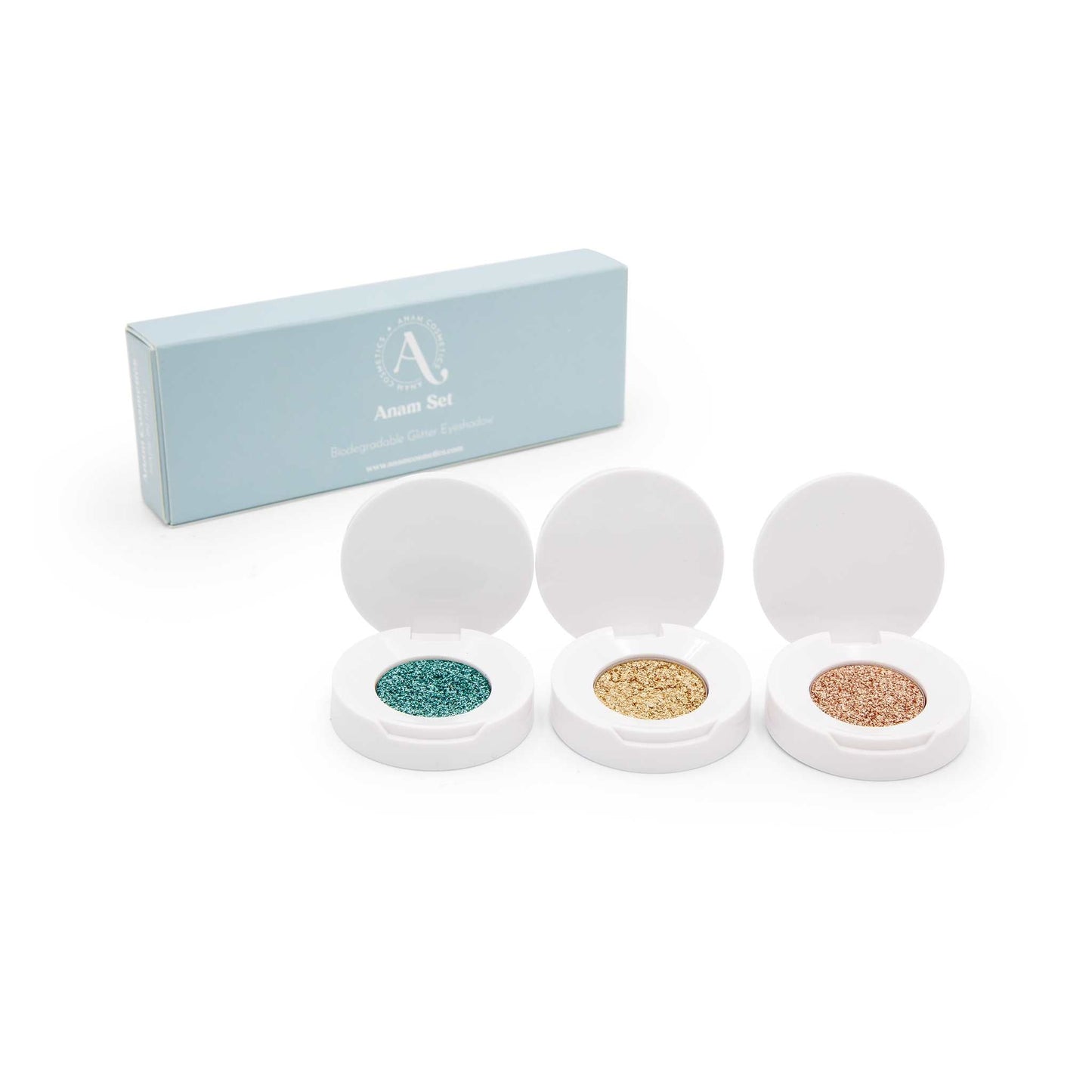 Anam Cosmetics Make Up Biodegradable Glitter Eyeshadow - Set of 3 - Anam Cosmetics