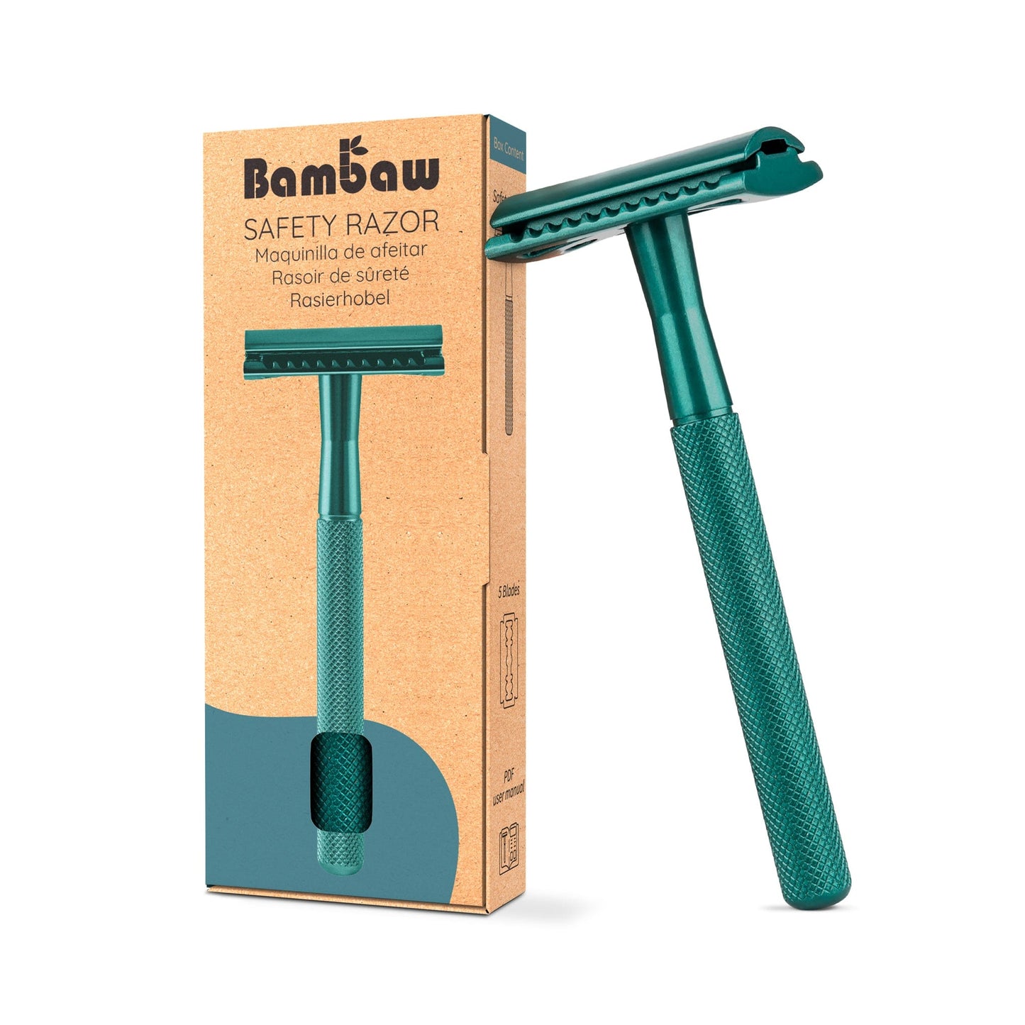 Bambaw Shaving Accessories Sea Green Bambaw Stainless Steel Safety Razor