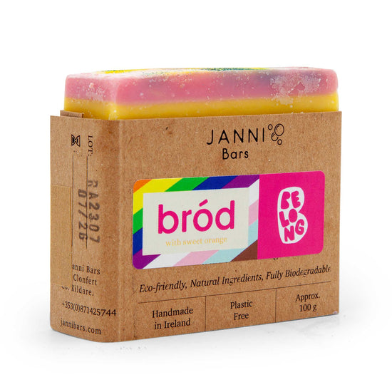 Janni Bars Soap Bród Rainbow Pride Soap - Sweet Orange - Handmade by Janni Bars