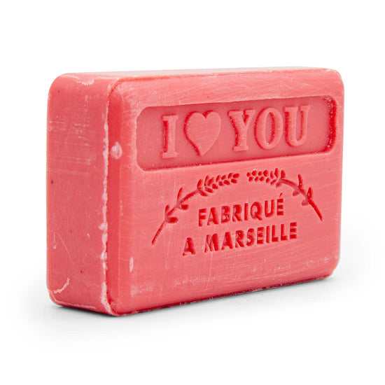 Savon de Marseille Soap Marseille Soap Bar with Organic Shea Butter - 125g - I Love You