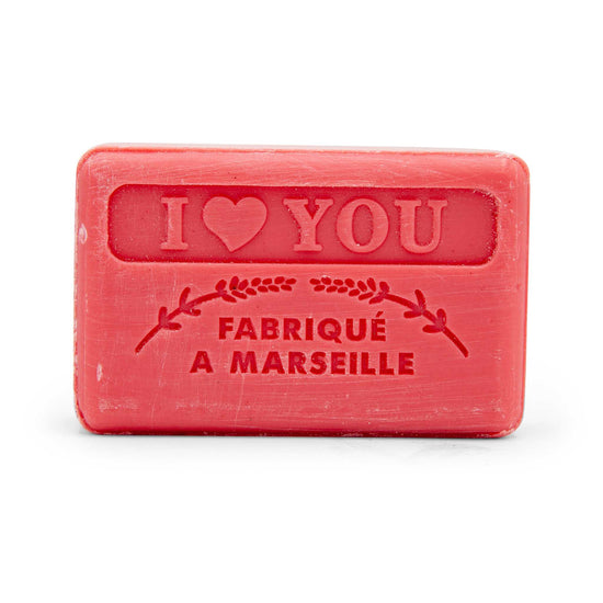 Savon de Marseille Soap Marseille Soap Bar with Organic Shea Butter - 125g - I Love You