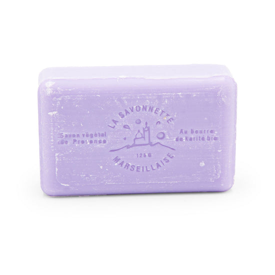 Savon de Marseille Soap Marseille Soap Bar with Organic Shea Butter - 125g - Lavender