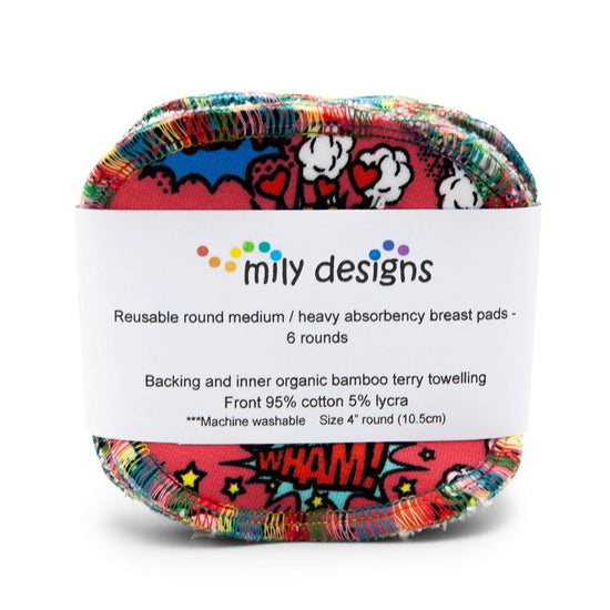 Mily Designs Heavy Absorbency Breast Pads - 3 Pairs - Surprise Prints –  Faerly