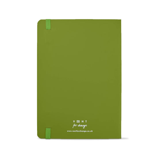 Vent for Change Notebooks & Notepads Recycled Leather A5 Make a Mark Notebooks - Vent for Change - Green