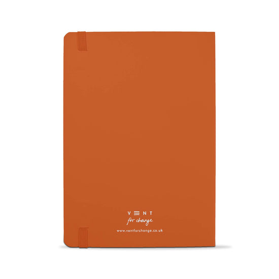 Vent for Change Notebooks & Notepads Recycled Leather A5 Make a Mark Notebooks - Vent for Change - Orange