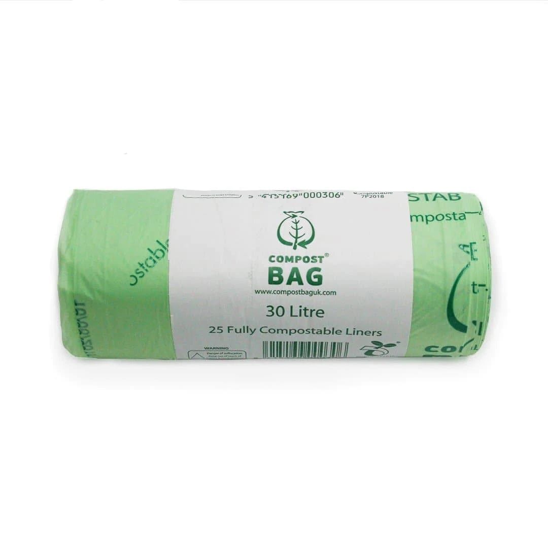 Compostable Biodegradable Bin Liners 50 Litres - 25 Bags per Roll – Faerly